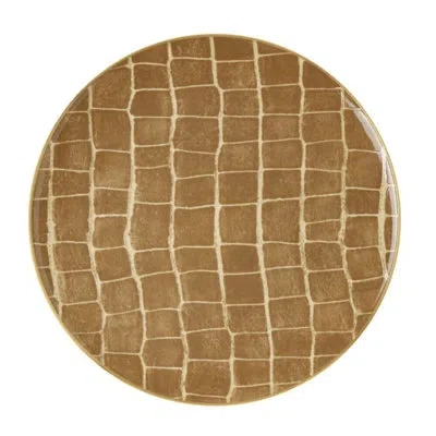 Prouna Alligator Safari - Dinner Plate In Safari Camel