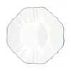 Prouna Twig New York Amelie 7 Bread Canape Plate In Green/white