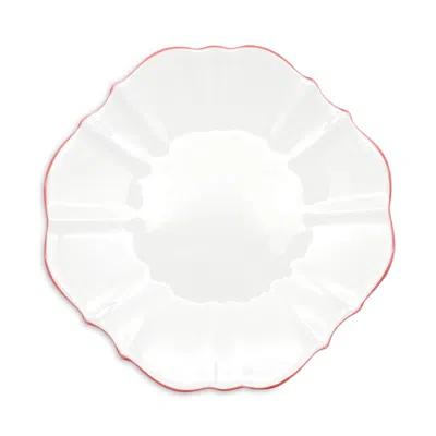 Prouna Twig New York Amelie 8.75 Salad Dessert Plate In Pink/white