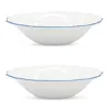 Prouna Amelie 9 Soup Pasta Bowl, Set Of 2 In Blue/white
