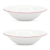 Prouna Amelie 9 Soup Pasta Bowl, Set Of 2 In Pink/white