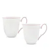 Prouna Amelie Mug, Set Of 2 In Pink/white