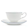 Prouna Amelie Tea Cup & Saucer In Blue/white