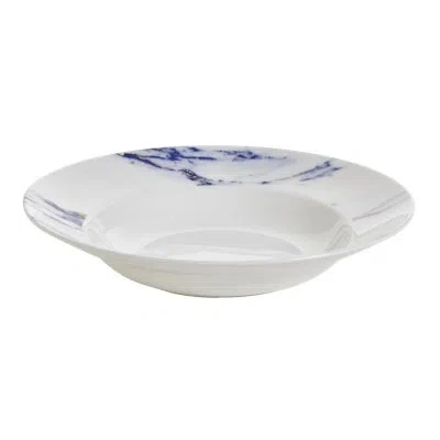 Prouna Azure Bone China Soup Bowl In Blue;white