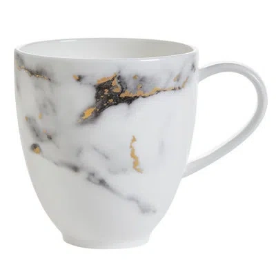 Prouna Barrel Mug In Gold,black,white