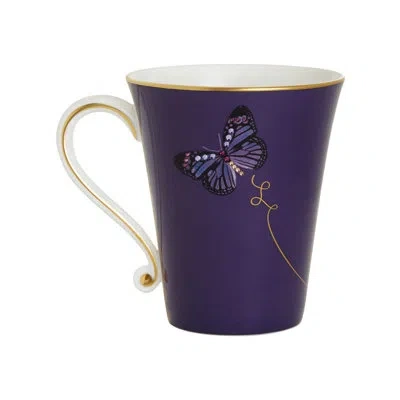 Prouna Bone China Coffee Mug In Purple