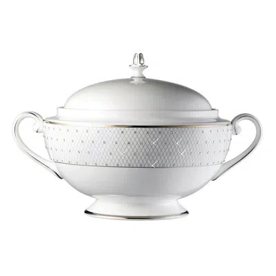 Prouna Bone China Covered Soup Tureen/vegetable Bowl In White