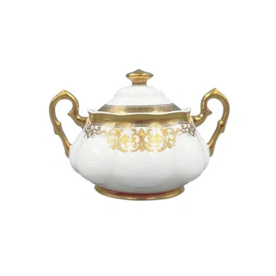 Prouna Carlsbad Queen White - Sugar Bowl In Gold,white