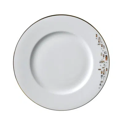 Prouna Diana 10.5" Bone China Dinner Plate In White