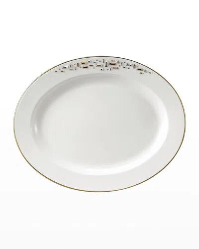 Prouna Diana 14" Oval Platter In White