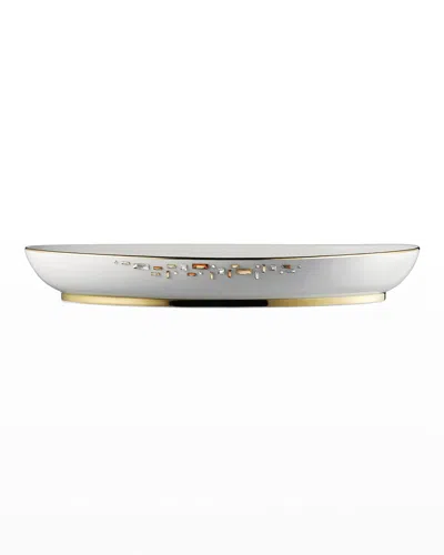 Prouna Diana 16" Deep Oval Platter In Gold