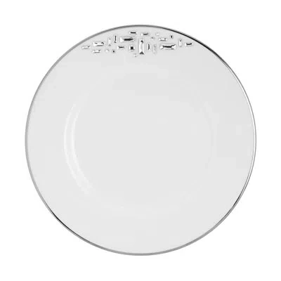 Prouna Diana 8.5" Bone China Salad Or Dessert Plate In White