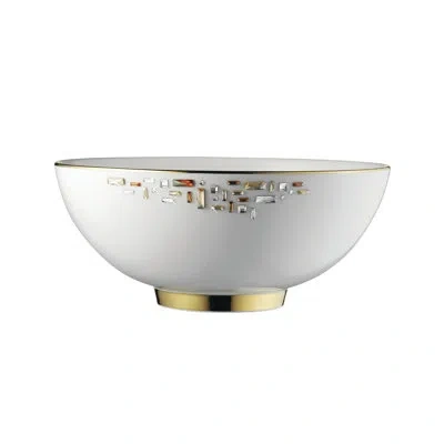 Prouna Diana Bone China Serving Bowl In Gold