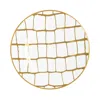 PROUNA DOMENICO VACCA BY PROUNA ALLIGATOR GOLD SALAD PLATE