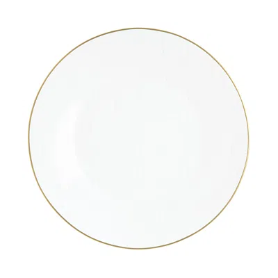 PROUNA DOMENICO VACCA BY PROUNA ALLIGATOR WHITE DINNER PLATE 