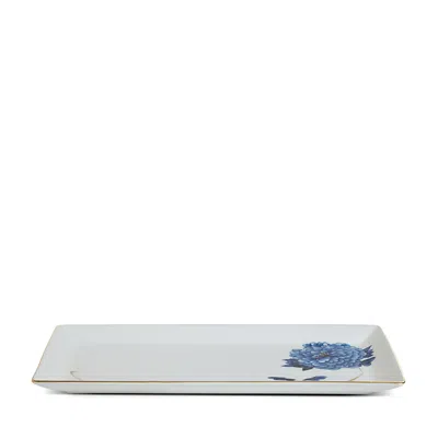 Prouna Emperor Flower 13 Sandwich/cake Tray In Gold
