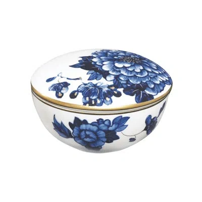 Prouna Emperor Flower 3oz. Bone China Soup Bowl In Blue;white