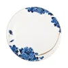 Prouna Emperor Flower Charger Plate In Blue
