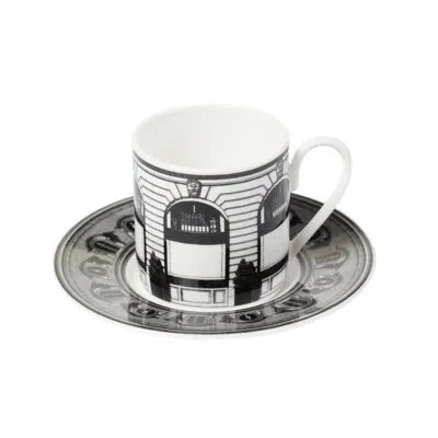 Prouna Espresso Cup & Saucer In Gray