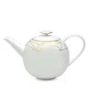 Prouna Gem Cut Gold Lidded Teapot In Gold