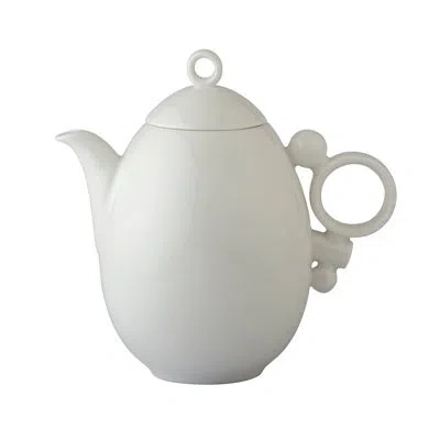 Prouna Geometrica White Bone China Teapot