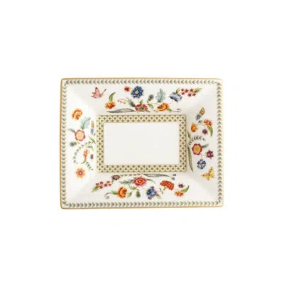 Prouna Gione Bone China Vide Poche/jewelry Tray In Blue;white;green;red