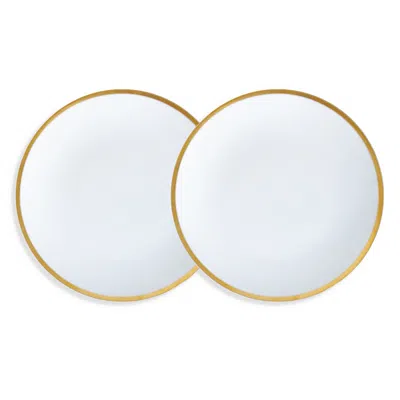 Prouna Golden Edge 6 Canape Bread Plate, Set Of 2