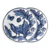 Prouna H. Blue Bird 7 Canape Bread Plate, Set Of 2 In Blue