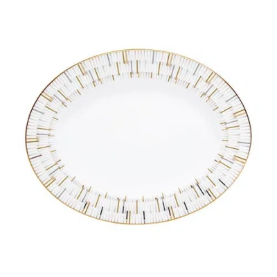 Prouna Luminous 11 Inch Oval Platter In White