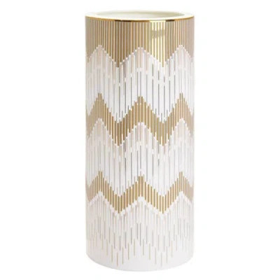 Prouna Luminous 14 Inch Tall Vase In Neutral