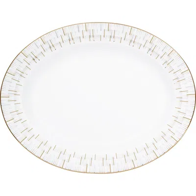 Prouna Luminous 16 Inch Oval Platter In White