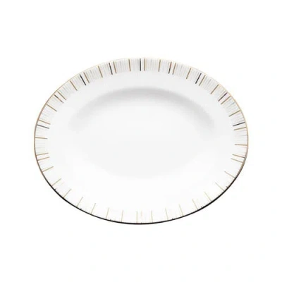 Prouna Luminous 9 Inch Oval Platter In White