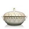 Prouna Luminous Covered Vegetable Bowl/soup Tureen In Gold