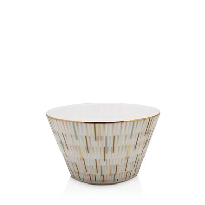 Prouna Luminous Bone China Fruit And Dessert Bowl In Gold