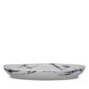 Prouna Marble Azure 16 Deep Oval Platter In Blue