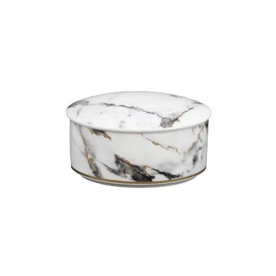 Prouna Marble Venice Fog - Jewelry Box In Gold,white,black,gray