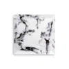 Prouna Marble Venice Fog Matzo Plate/square Serving Platter In White