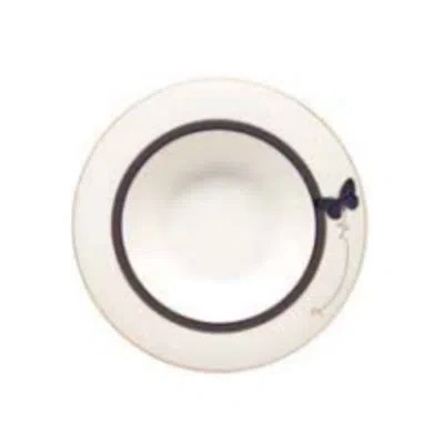 Prouna My Butterfly - Soup Bowl In White,purple,gold