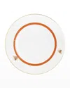 Prouna My Honeybee Dinner Plate With Crystal Details In Gold Orange