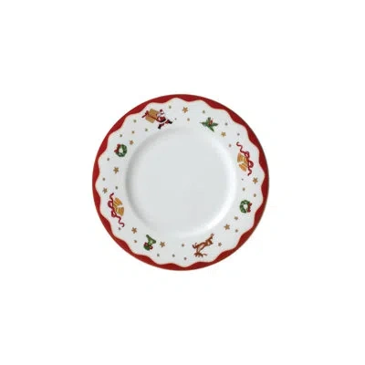 Prouna My Noel - 7" Bread & Butter Plate In White;green;red;gold