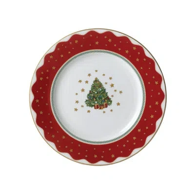 Prouna My Noel - Salad/dessert Plate In White;green;red