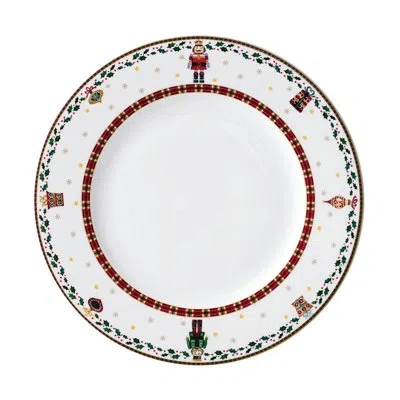 Prouna Nutcracker - Dinner Plate In White;green;red