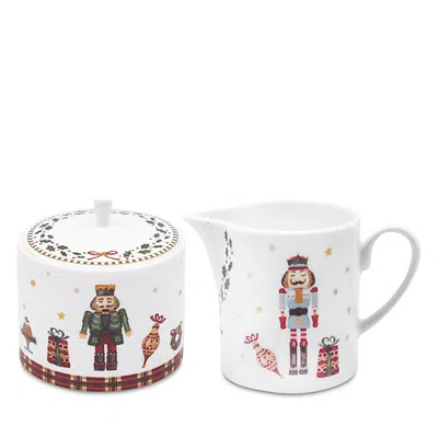 Prouna Nutcracker Sugar & Creamer Set In Multi