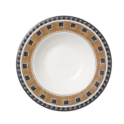 Prouna Pasta Bowl In White;orange