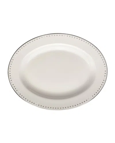 Prouna Princess 14" Oval Platter In White
