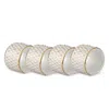 Prouna Princess Gold Napkin Rings, Set Of 4 In Neutral