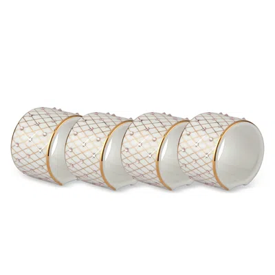 Prouna Princess Gold Napkin Rings, Set Of 4 In Neutral