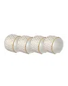 Prouna Princess Napkin Rings, Set Of 4 In Neutral