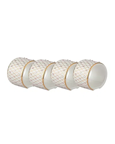 Prouna Princess Napkin Rings, Set Of 4 In Gold