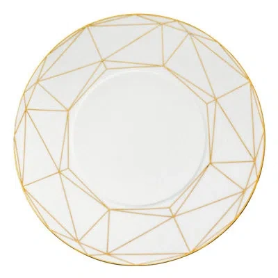Prouna Round Serving Platter In Gold